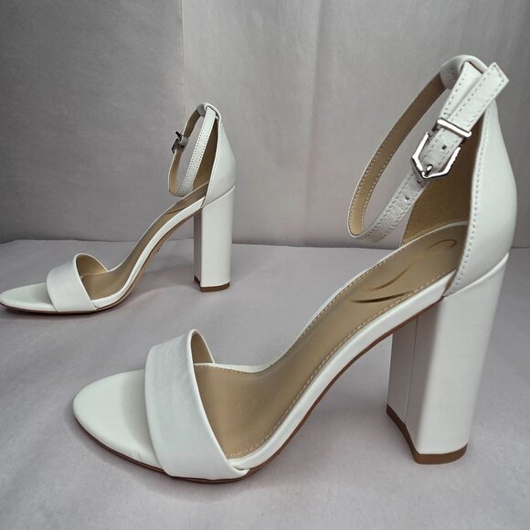 Sam Edelman Shoes - NWT Sam Edelman Women's Yaro White Leather Sandals Heels